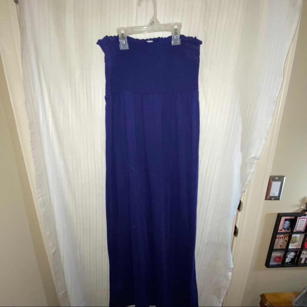 Old Navy strapless purple/blue dress size Small